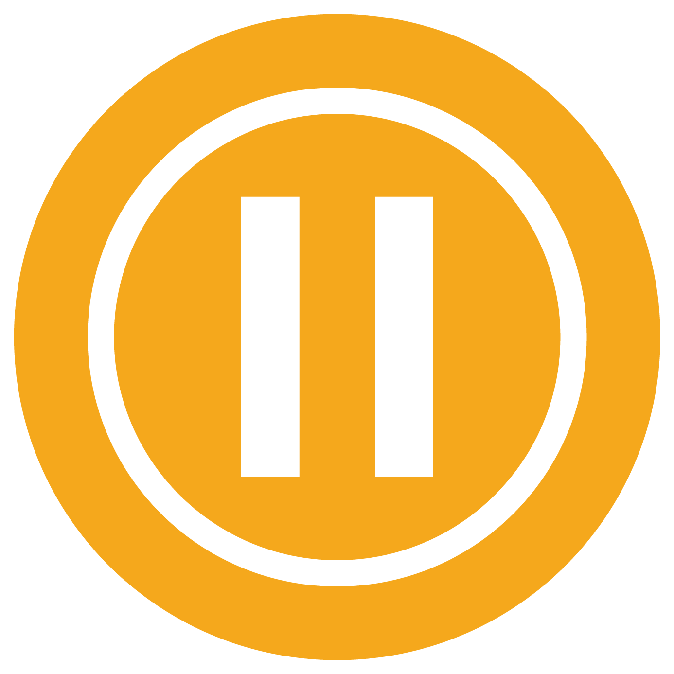 A yellow circle with white lines in it